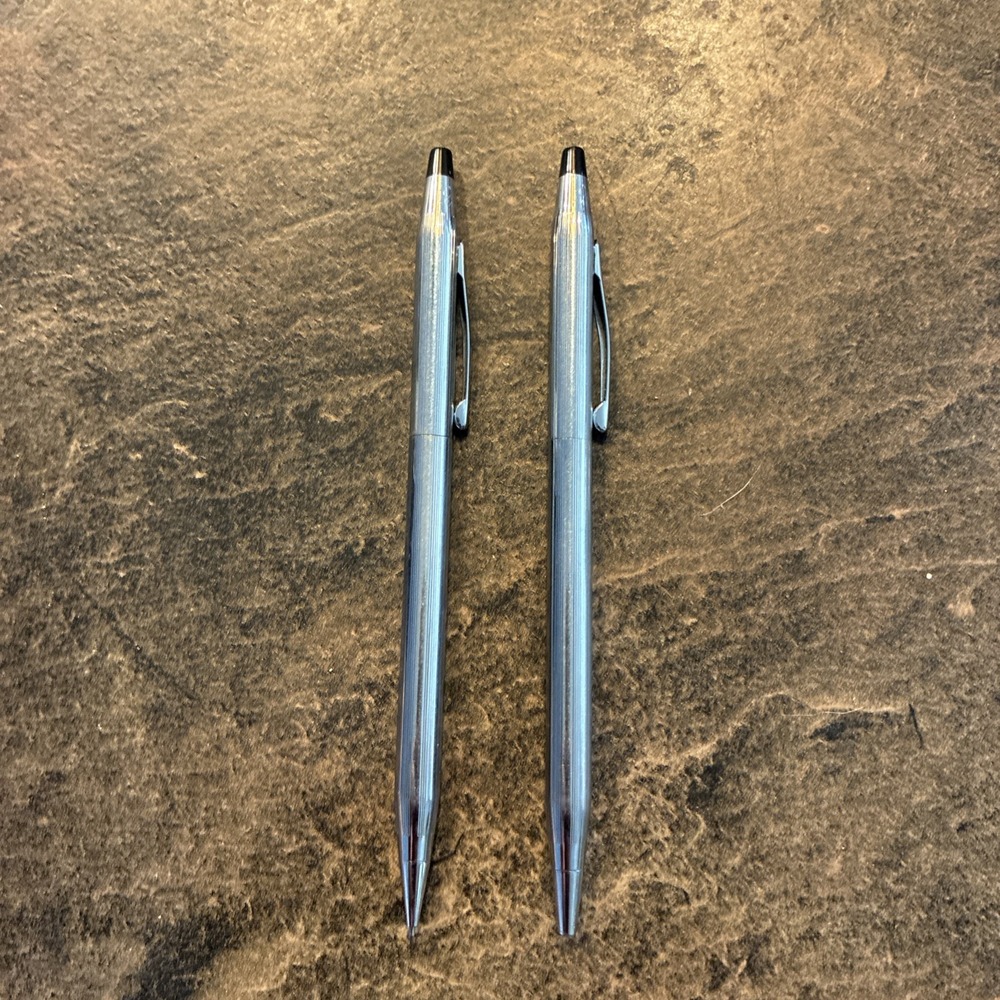 Vintage Cross Pen and Pencil Set Classic Made in USA No Orig Box Both Working